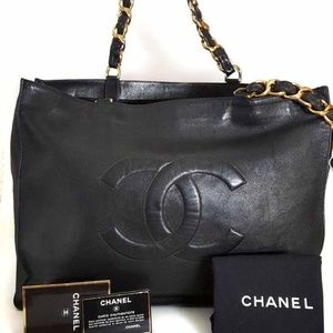 Chanel Vintage LAMBSKIN JUMBO XL Tote